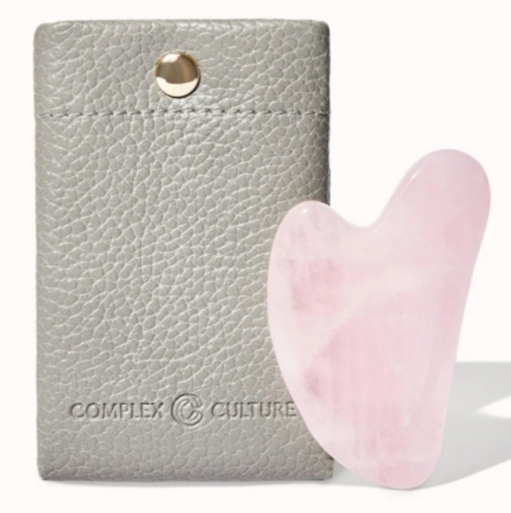 Complex Culture Rose Quartz Gua Sha Facial Tool NWT